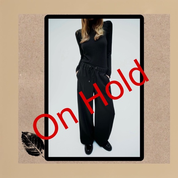 Zara Pants - Zara black wide leg pants. Size medium